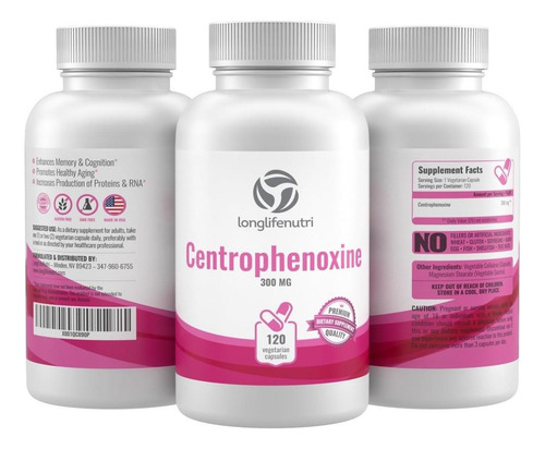Centrofenoxina 300 Mg - 120 Cápsulas Vegetarianas Suplemen - Imagem 15