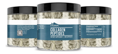 Peptídeos De Colágeno De Elementos Earthborn 200 Cápsulas - Imagem 4
