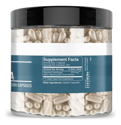 Earthborn Elements Garcinia Cambogia 200 Cápsulas Puras - Imagem 2