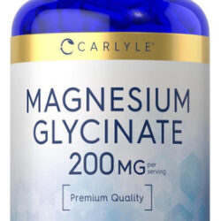 Glicinato De Magnésio Carlyle 200mg 120 Cápsulas Suple