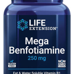 Life Extension Mega Benfotiamina 250 Mg B1 Lipossolúvel