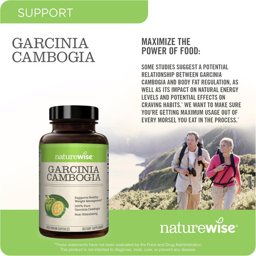 Naturewise Garcinia Cambogia Extrato Com Hca Concentrado - Imagem 4