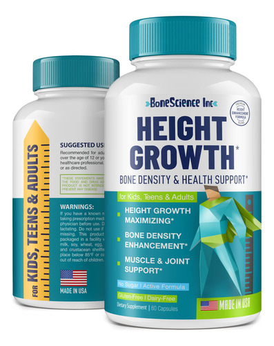 Height Growth Maximizer Bonescience Inc Para Adultos E Crian