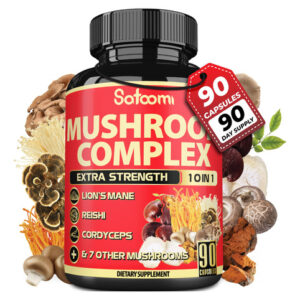 Suplemento Satoomi Mushroom Complex 10 Em 1 90 Cápsulas