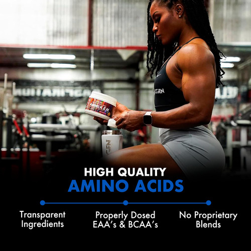 Suplemento Evogen Amino Kem Elite Eaa Pump Volumizer 30 Serv - Imagem 4
