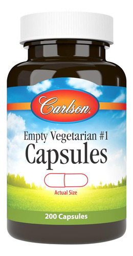Carlson - Vegetariano Vazio 1 Cápsulas Médias-pequenas Fáce - Imagem 10