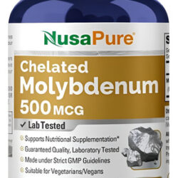 Molibdênio Quelado 500 Mcg 180 Cápsulas Vegetarianas