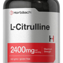 Horbäach L Citrulline Capsules 2400mg Por Porção 180 Conta