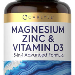 Carlyle Magnésio Zinco E Vitamina D3 90 Cápsulas Fórmula