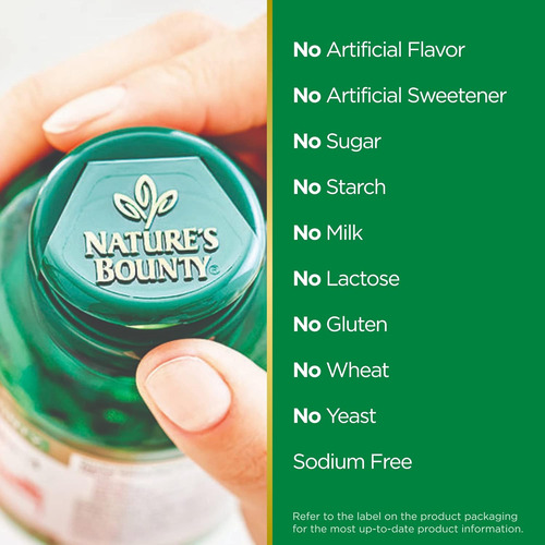 Nature"s Bounty Calcium 1200 Mg + Vitamina D 120 Unidades (p - Imagem 5