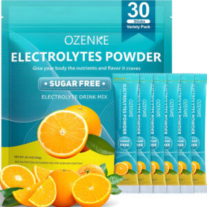 Pacotes De Eletrólitos Em Pó Ozenke 30 Sticks Orange Flavor