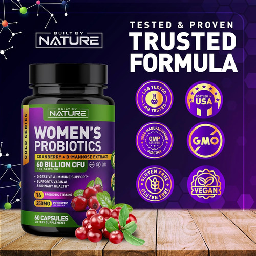 Probiotics For Women - 60 Billion Cfus 16 Strains With ... - Imagem 6