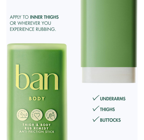 Bálsamo Antifricção Ban Thigh & Body Rub Remedy 40ml - Imagem 3