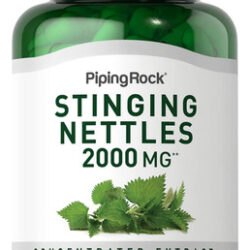 Cápsulas De Urtiga Piping Rock 2000 Mg Contagem 180 Extr