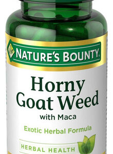 Natures Bounty Horny Goat Weed Com Maca Suplemento De Ervas
