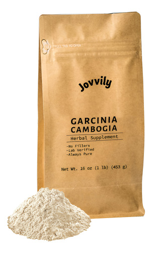 Suplemento De Ervas Jovvily Garcinia Cambogia 454g Em Pó