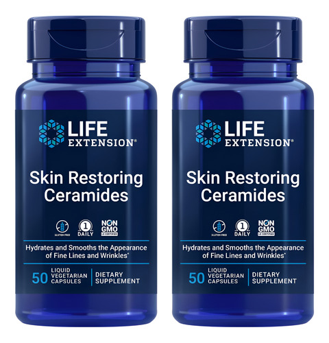 Ceramidas Restauradoras Da Pele Life Extension 50 Cápsulas - Imagem 5