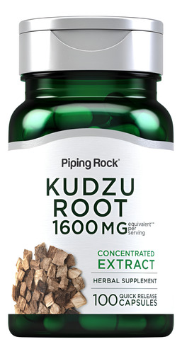 Extrato De Raiz De Piping Rock Kudzu 1600mg 100 Cápsulas