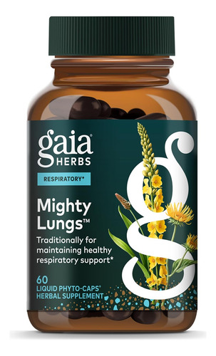 Gaia Herbs Mighty Lungs - Suplemento De Apoio Aos Pulmões Pa