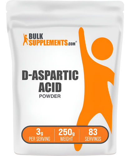Suplemento Bulksupplements.com Ácido D-aspártico 250g