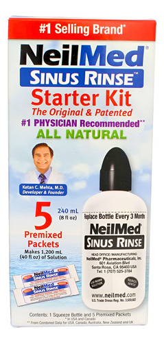 Neilmed Neilmed Sinus Rinse Starter Kit (pacote De 3)