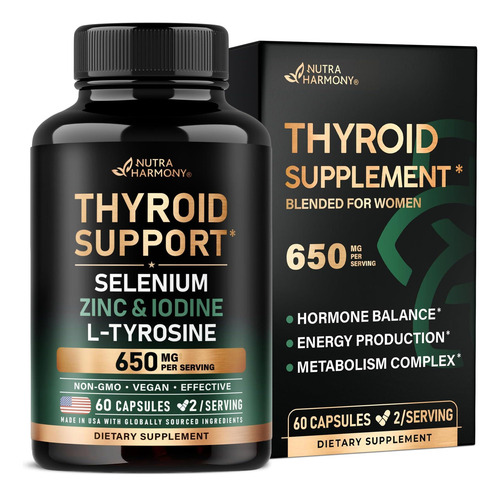 Suporte Tireoide Feminino Com Astragalus E Selênio 200