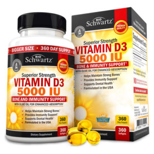 Suplemento Bioschwartz De Vitamina D3 5000 Ui Com Azeite De