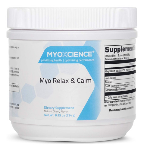 Myoxcience Myo Relap E Calm Mio-inositol L-teanina Tauri - Imagem 2