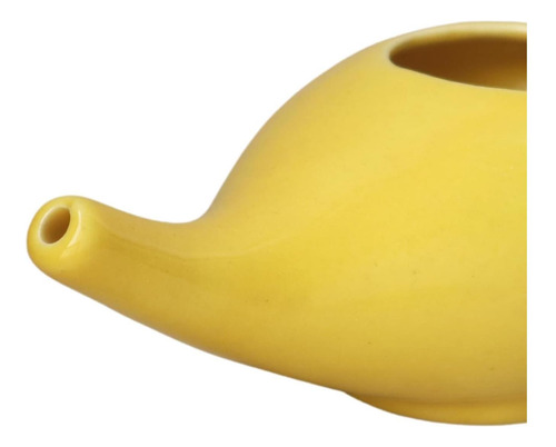 Pote De Neti De Cerâmica Do Impex Antigo 250 Ml De (amarelo) - Imagem 4