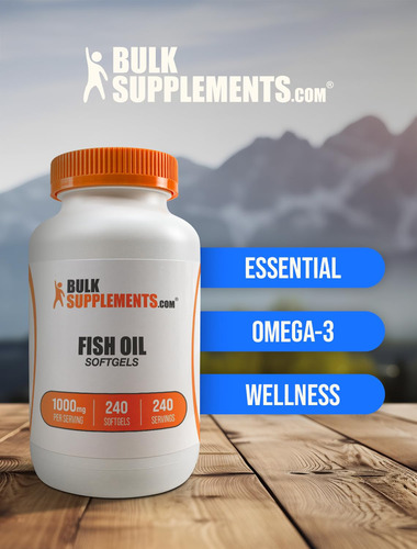 Suplementos Bulksupplements.com Óleo De Peixe 1000 Mg Cápsul - Imagem 5