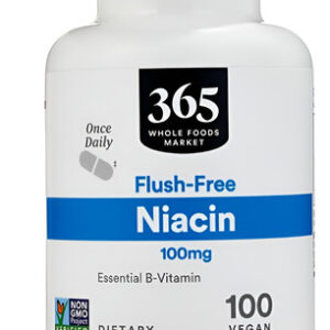 Niacina 100 Mg Suplemento 100 Cápsulas 365 Por Whole Foods