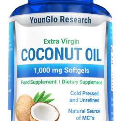 Cápsulas De Óleo De Coco Younglo Research 1000 Mg 180 Cápsul