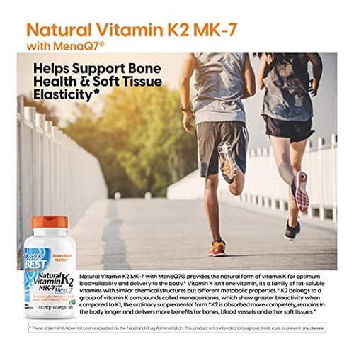 Vitamina K2 Mk-7 Natural Com Menaq7 60 Unidades - Imagem 4