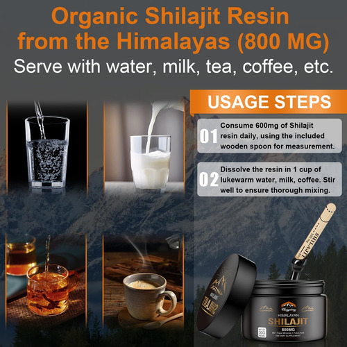 Praavee Shilajit Resina Original Para Homens Booster De E - Imagem 3