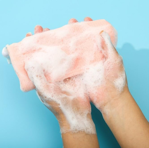 6 Saquinhos De Malha Exfoliante Coloridos Para Sabonete - Imagem 4