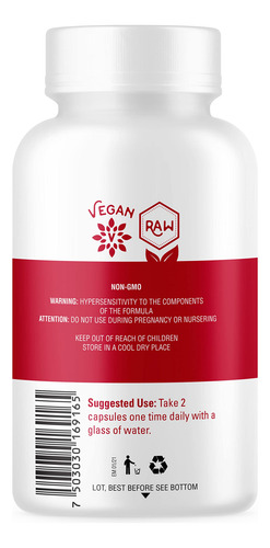 Supplement Os Organic Side Organic Cranberry 60 Capsules - Imagem 3