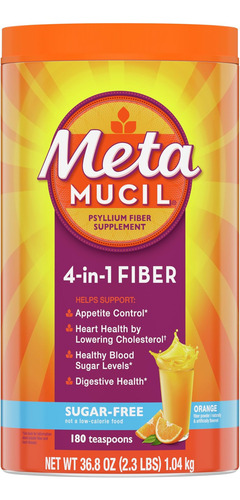 Suplemento Diário De Fibra Em Pó Metamucil 4 Em 1 Fibra Em - Imagem 2