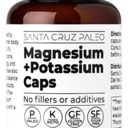 Cápsulas De Potássio De Magnésio De Santa Cruz Paleo 120 Cá