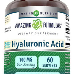 Amazing Nutrition Ácido Hialurônico 100mg 60 Cápsulas
