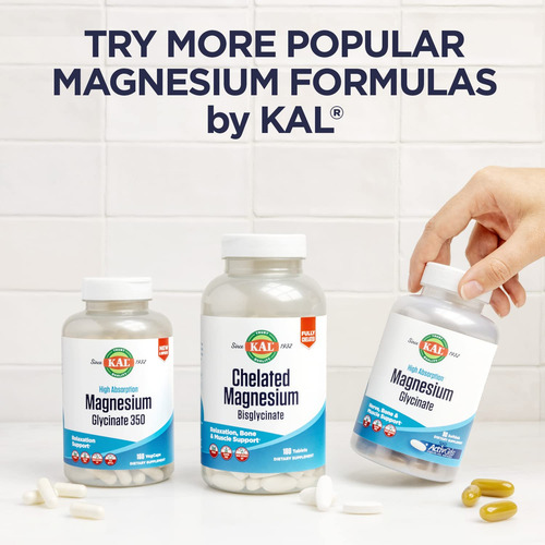 Suplemento Kal De Vitamina D3 E Glicinato De Magnésio 90 Veg - Imagem 6