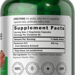 Suplemento Horbaach Berberina 120 Cápsulas Berberina Hcl