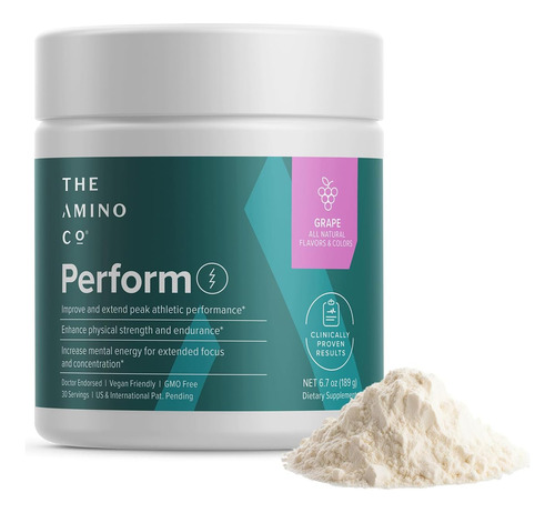 Perform Pré-treino Em Pó Suplemento Energético Vegan... - Imagem 8