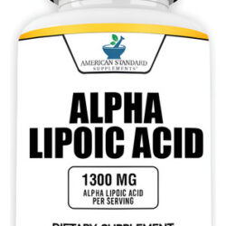 Suplemento De Ácido Alfa Lipóico American Standard 1300 Mg 6