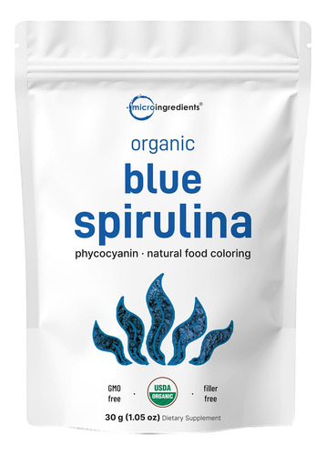Microingredientes Em Pó De Espirulina Azul 30 Porções 30g