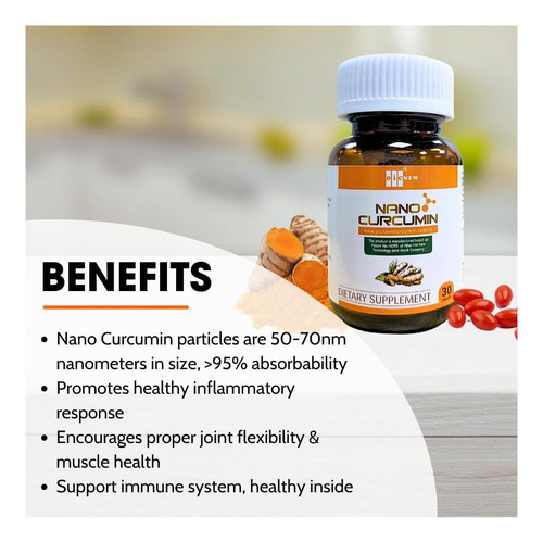 Oic New Nano Curcumin - 30 Cápsulas - Nano Tecnologia Aument - Imagem 8