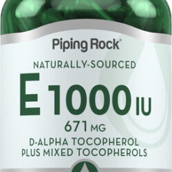 Piping Rock Vitamina E 1000 Ui Cápsulas Moles 120
