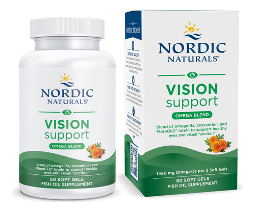 Suplemento Nordic Naturals Omega Vision 60 Cápsulas Gelatino