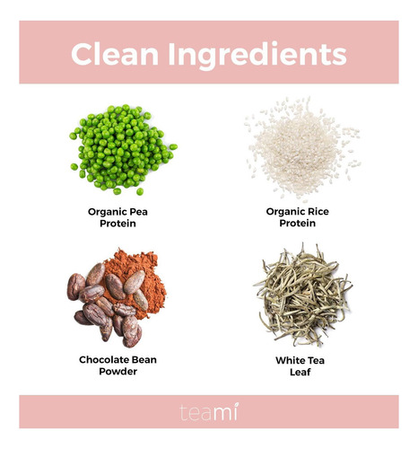 Teami Wellness Vegan Protein Powder - Ingredientes Orgânicos - Imagem 7