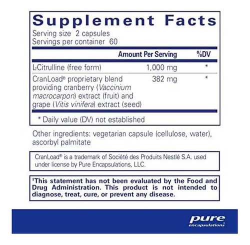 Óxido Nítrico Ultra Em Cápsulas Pure Encapsulations - Imagem 2
