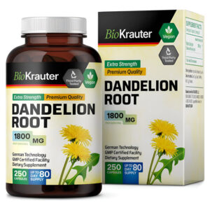 Bio Krauter Cápsulas De Raiz De Dente De Leão - Suplemento D